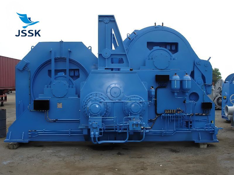 2000KN液壓雙卷筒拖纜機(jī)